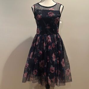 Zenzi Sleeveless Mesh Kids Dress